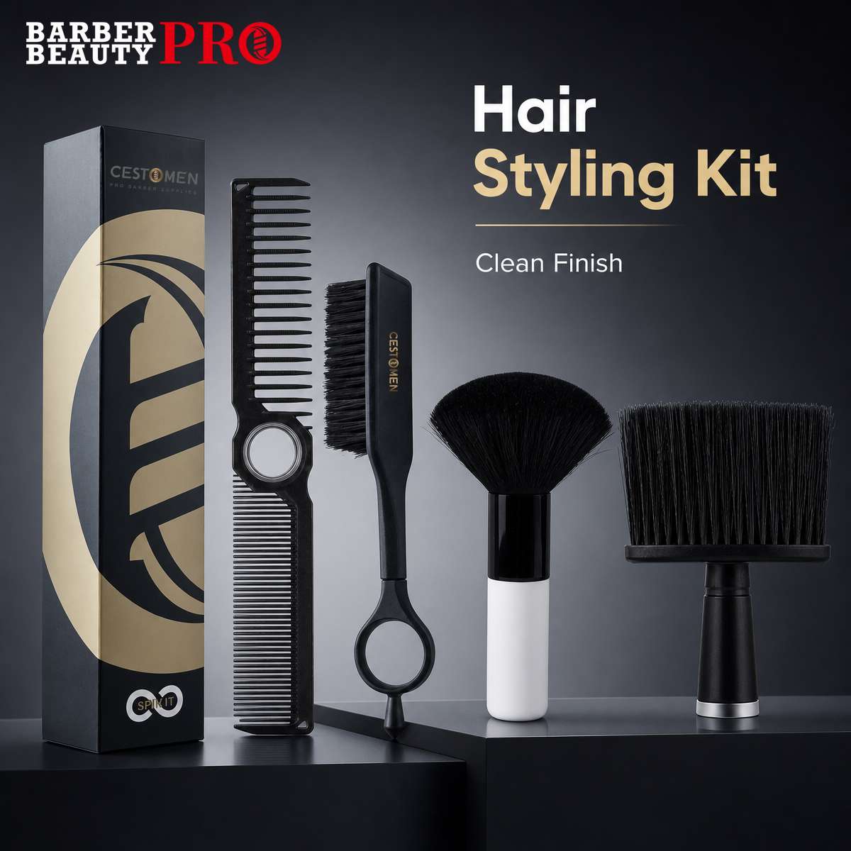 3Pcs Barber Hair Styling Kit w - مراجعة Home Barber وسعره