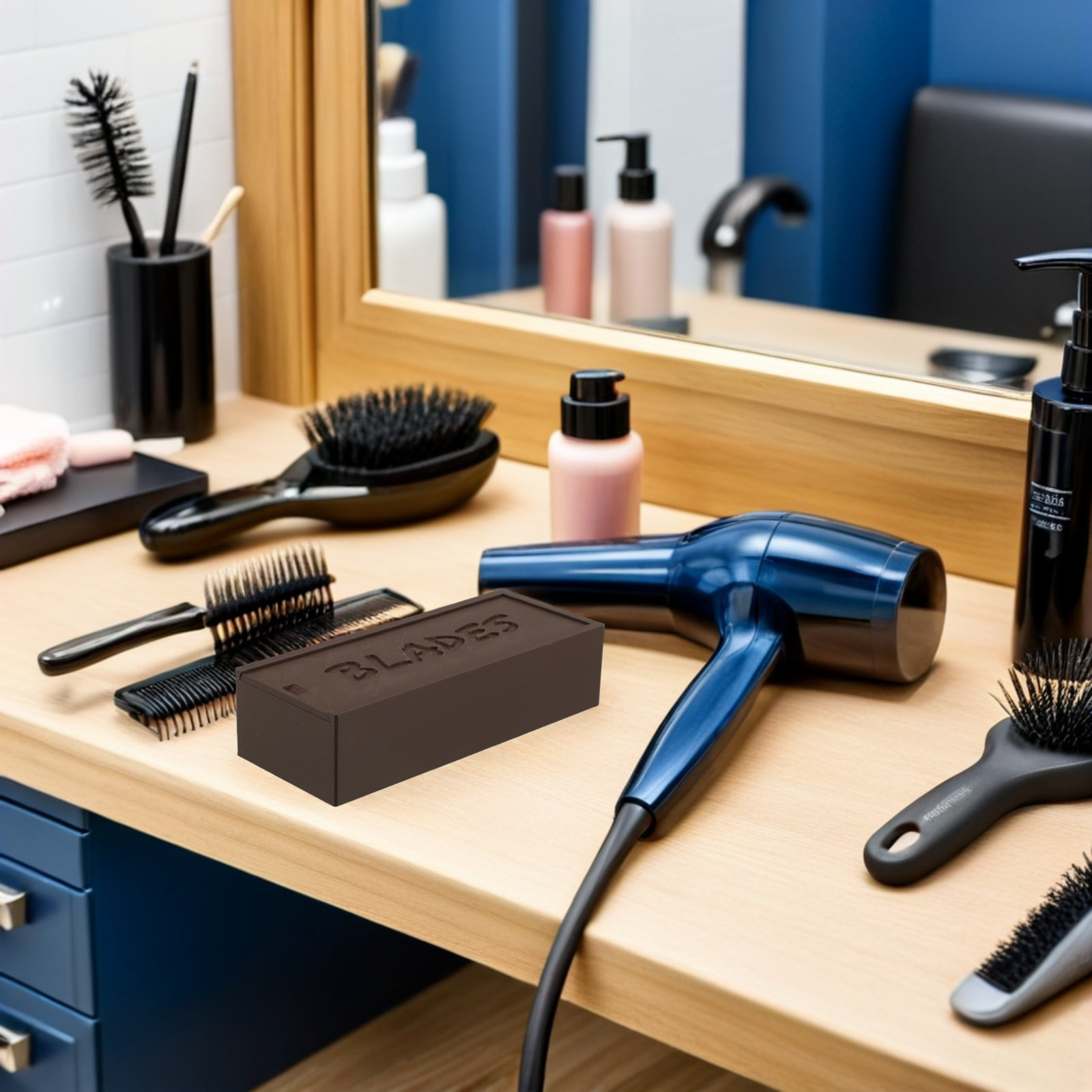 Brown Plastic Blade Storage Ca - مراجعة Home Barber وسعره