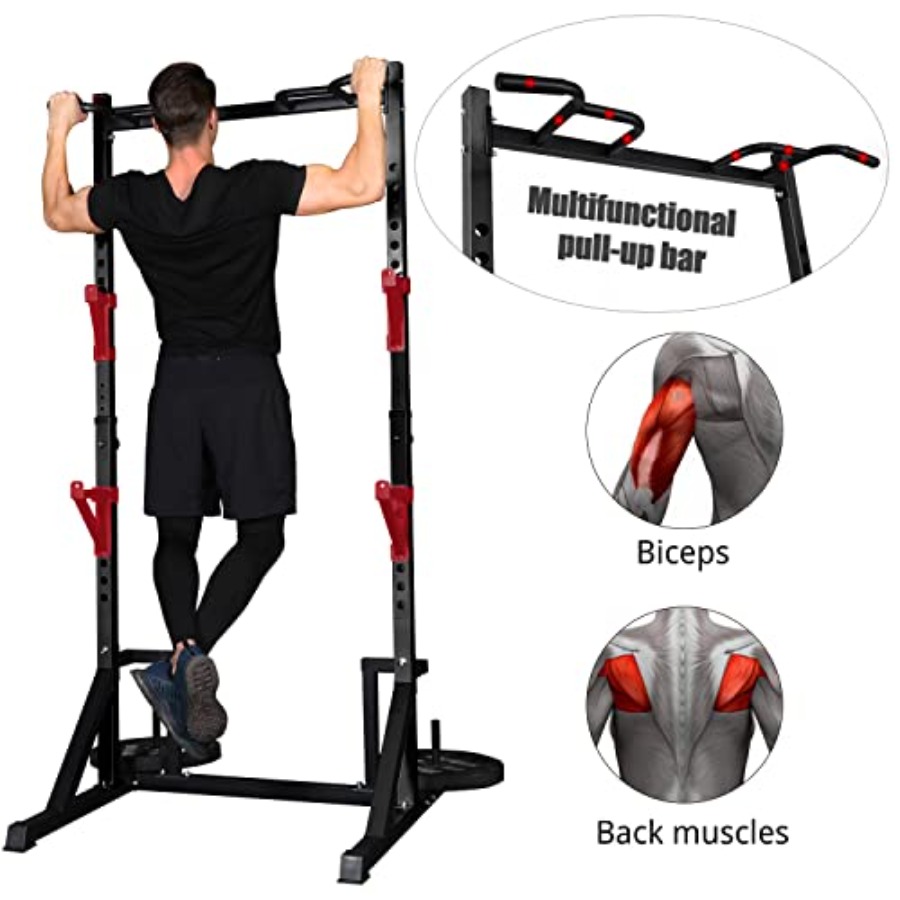 Home gym power rack with pull- - مراجعة Home Bar Stand وسعره