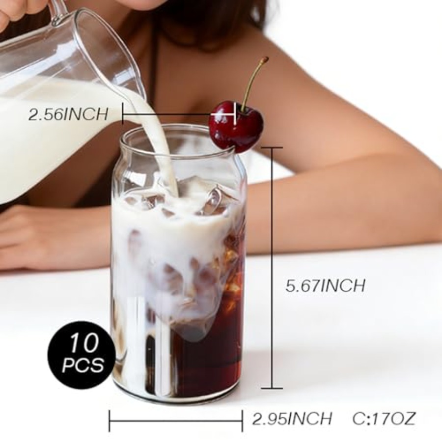 Drinking Glasses Set of 10, 17 - مراجعة Highball Glass Set وسعره