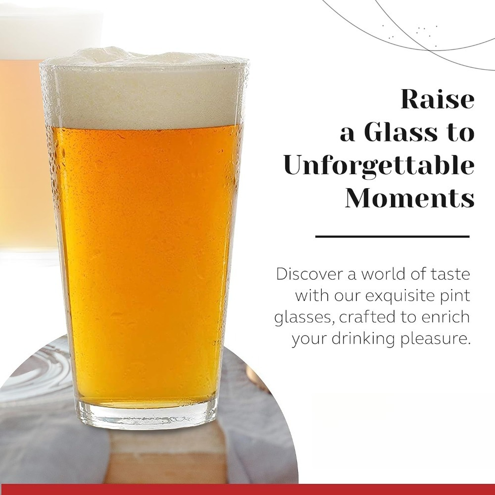 16 oz Pint Glasses 6 Pcs Set D - مراجعة Highball Glass Set وسعره