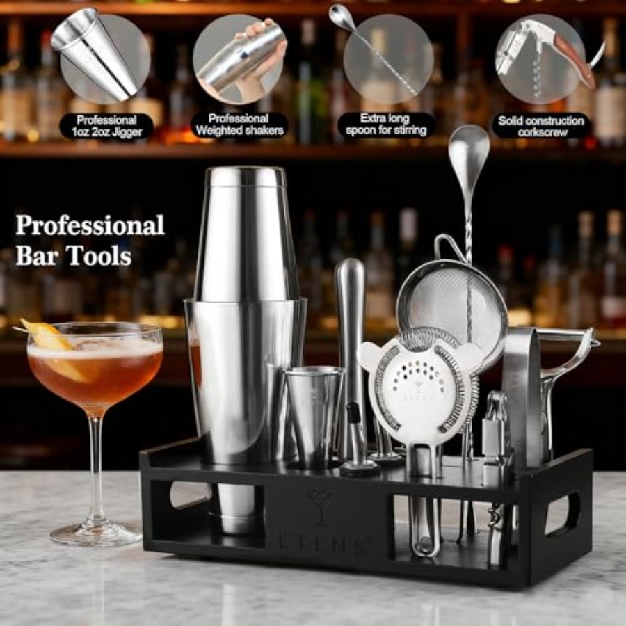 Cocktail Shaker Set Drink Mixe - مراجعة Boston Shaker Set وسعره