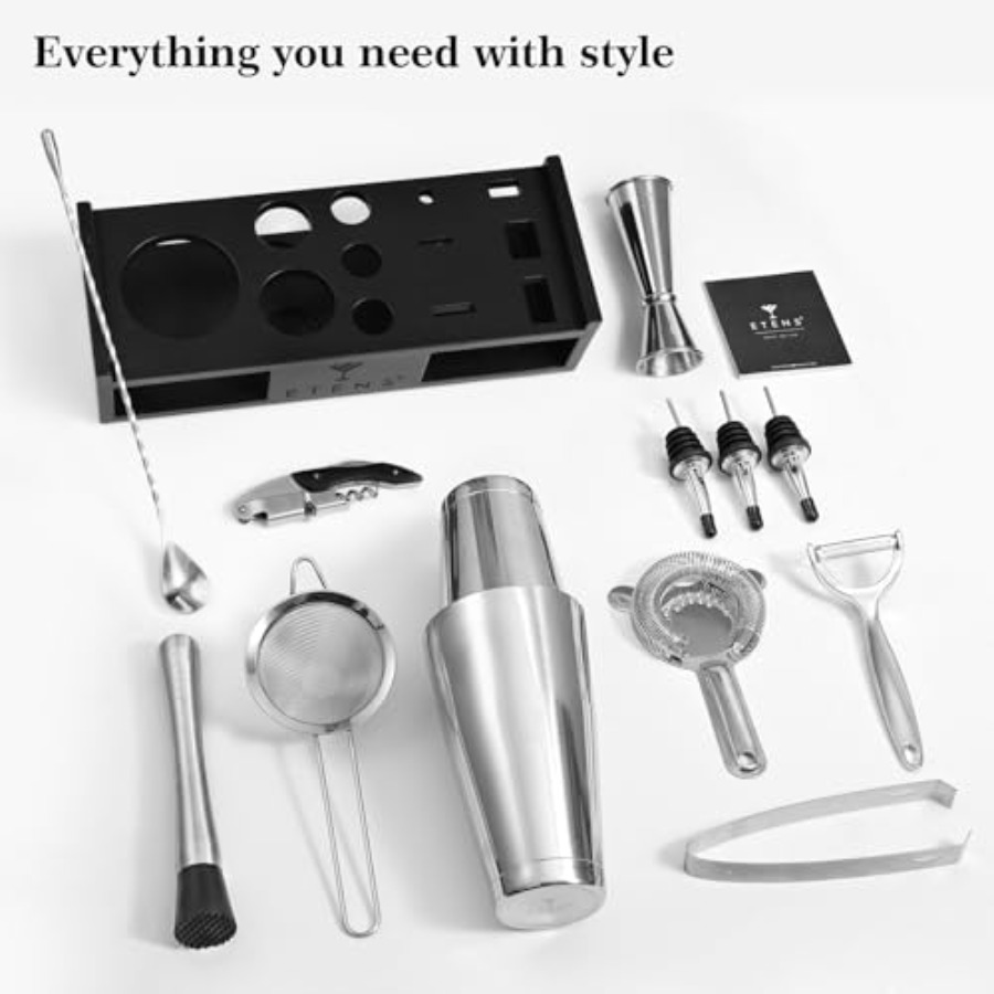 Cocktail Shaker Set Drink Mixe - مراجعة Boston Shaker Set وسعره