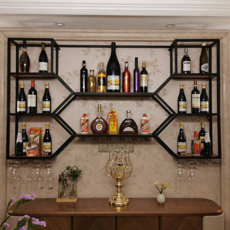 Metal Shelves Wine Cabinet Liv - مراجعة Home Bar And Cabinet وسعره