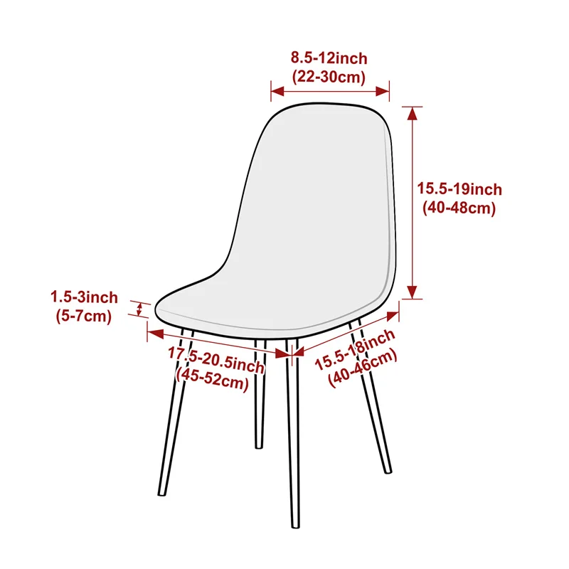 1PC Jacqaurd Shell Chair Cover - مراجعة Home Bar Seating وسعره