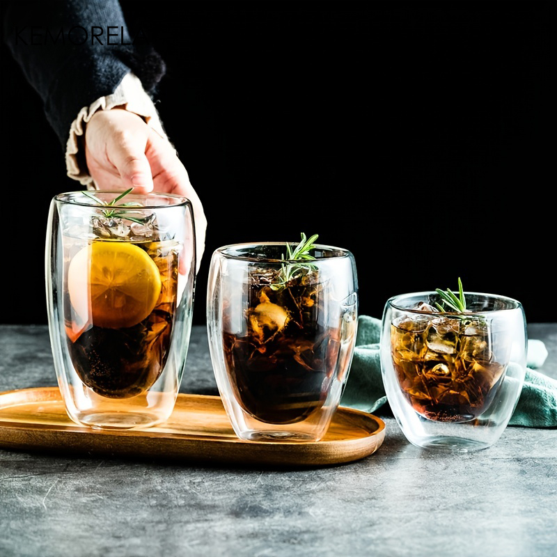 1PCS Heat-Resistant Double Wal - مراجعة Highball Glass Set وسعره