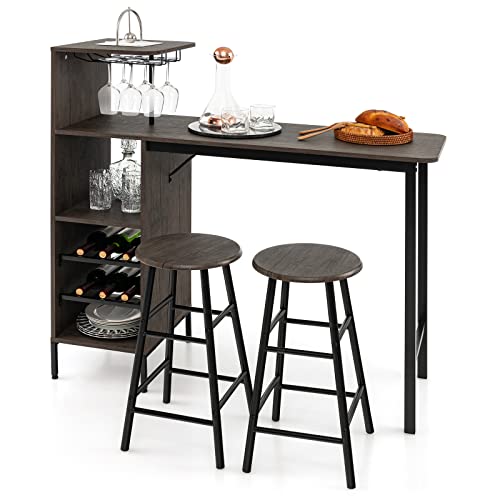 3-Piece Industrial Bar Set: Br - مراجعة Home Bar And Counter وسعره