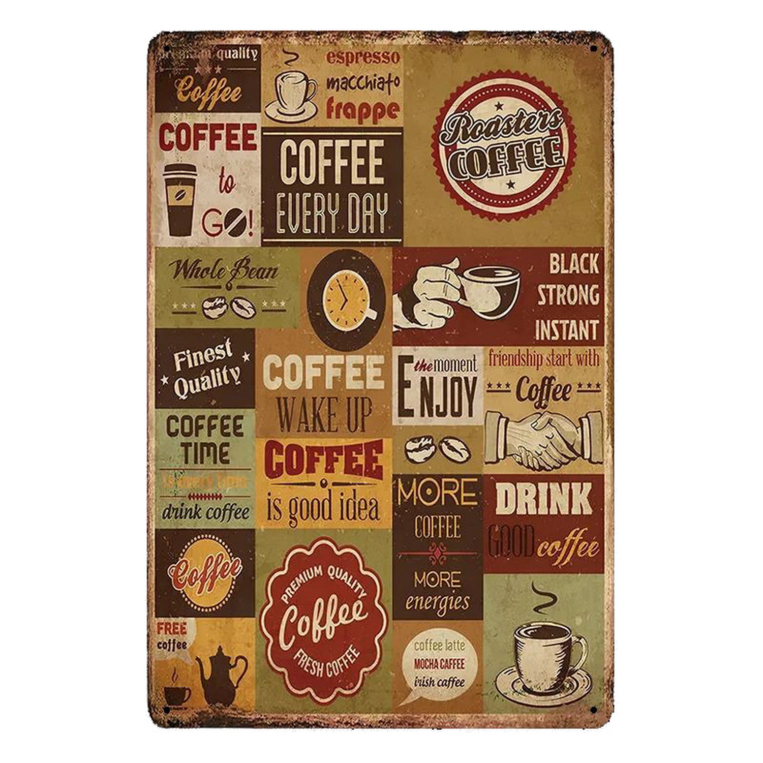 Metal Tin Signs Italian Coffee - مراجعة Home Bar Cafe وسعره