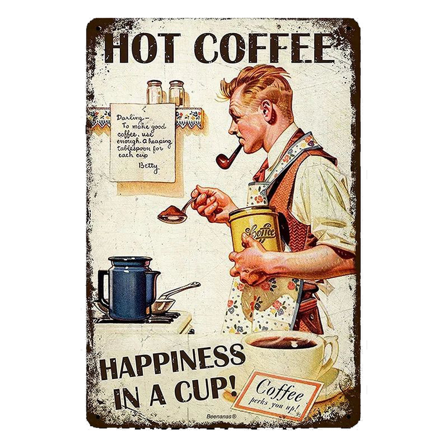 Metal Tin Signs Italian Coffee - مراجعة Home Bar Cafe وسعره
