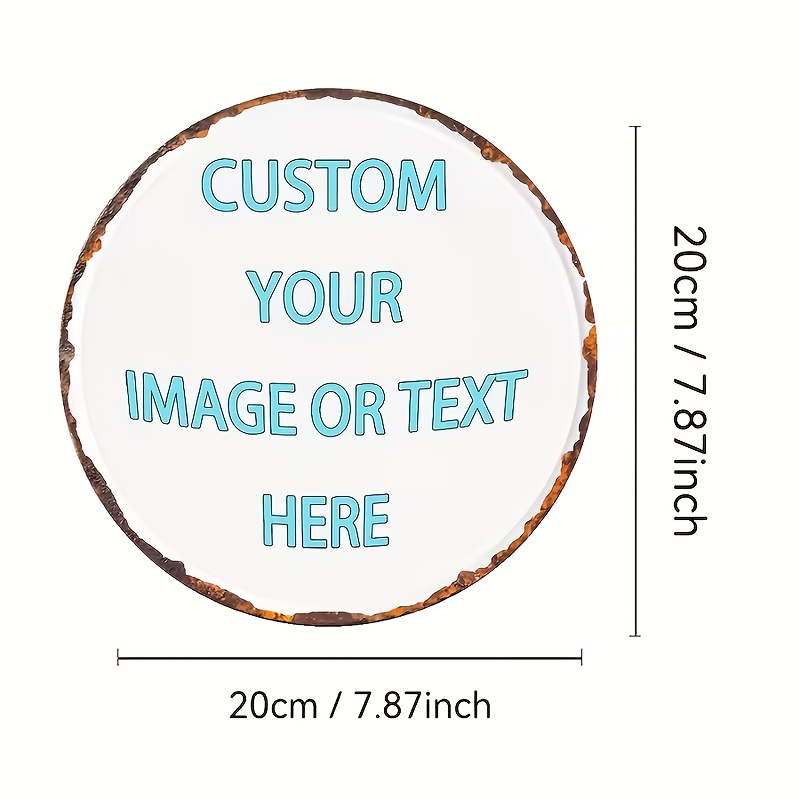 Custom Round Metal Tin Sign, P - مراجعة Home Bar Signs وسعره