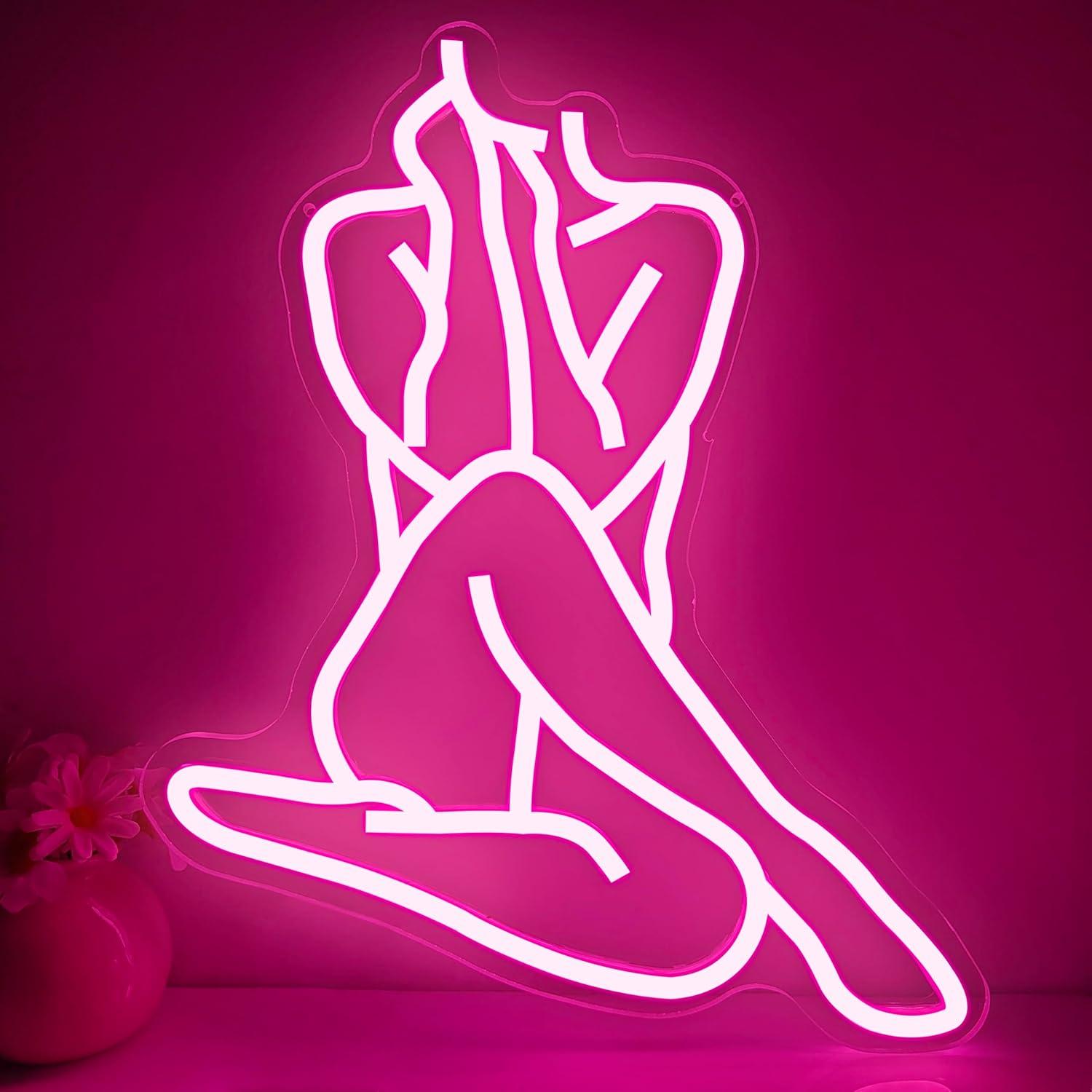 Lady Neon Sign Dimmable LED Li - مراجعة Home Bar Signs وسعره