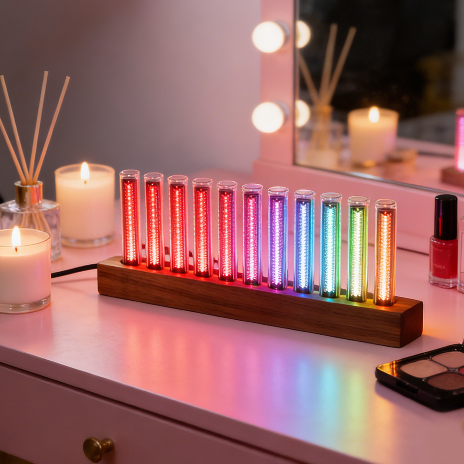 LED Music Spectrum Display Hom - مراجعة Home Bar Setup وسعره